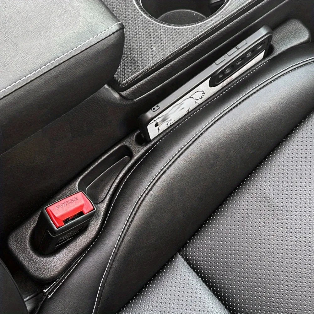 Seat gap filler close-up