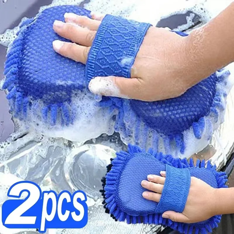 Chenille wash mitt