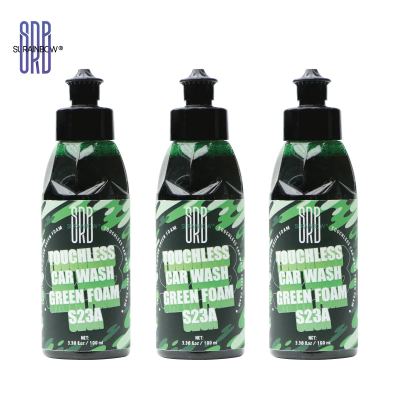 Foaming car wash soap with wax