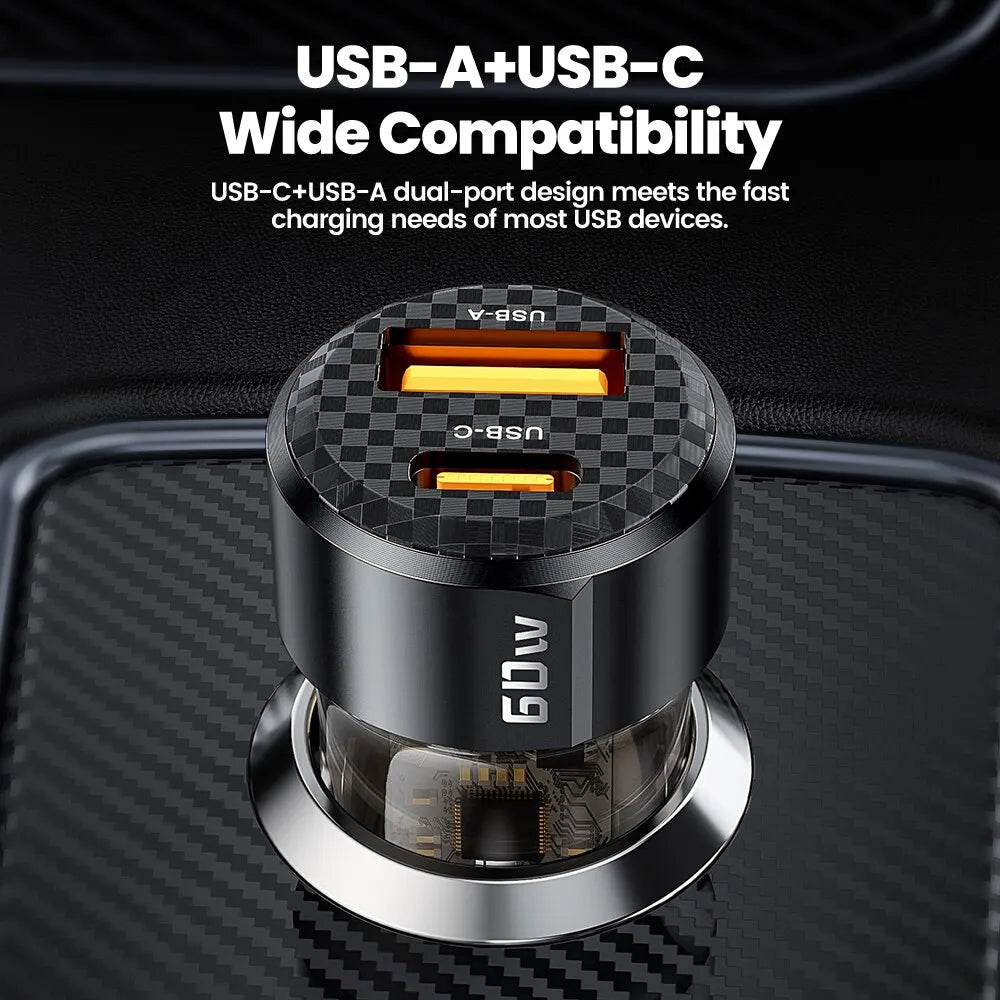 Transparent car charger design