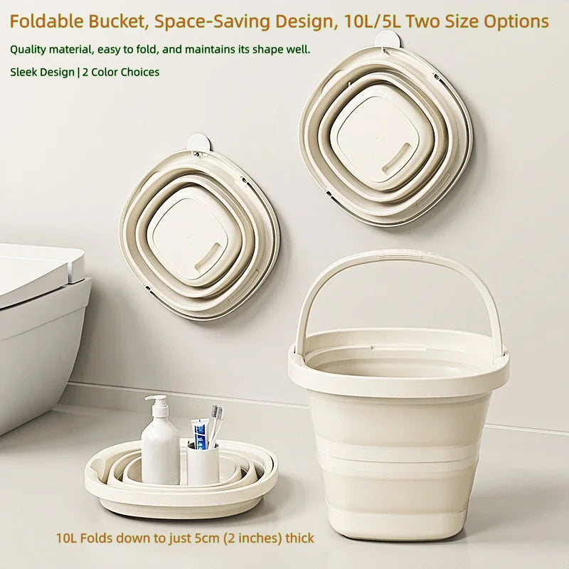 Collapsible car wash bucket