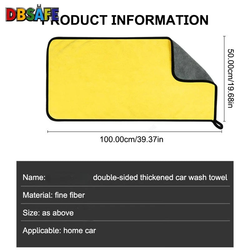 Microfiber towel absorbing water